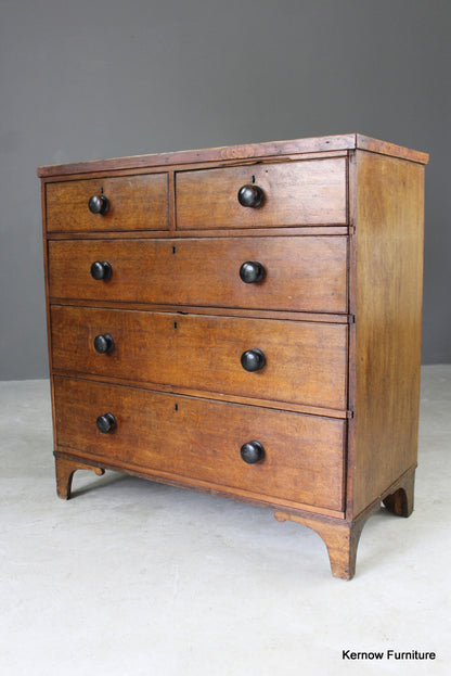 Antique Oak Chest of Drawers - Kernow Furniture