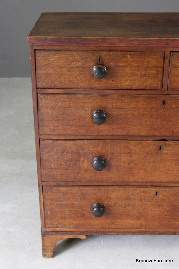 Antique Oak Chest of Drawers - Kernow Furniture