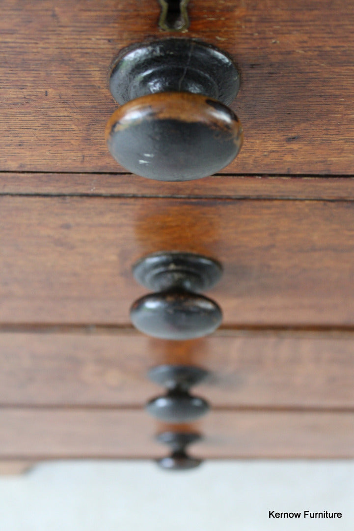 Antique Oak Chest of Drawers - Kernow Furniture