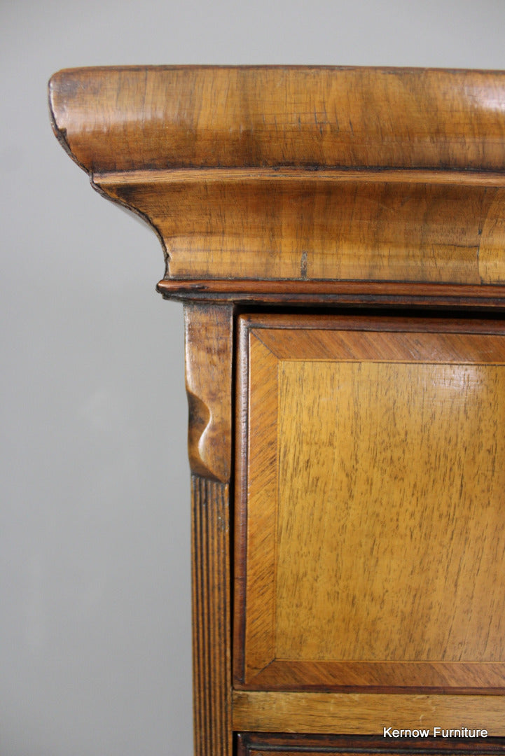 Antique Walnut Chest on Chest - Kernow Furniture