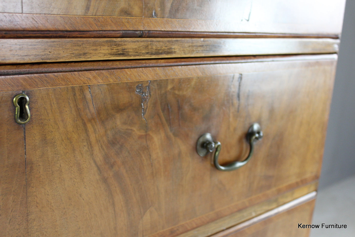 Antique Walnut Chest on Chest - Kernow Furniture