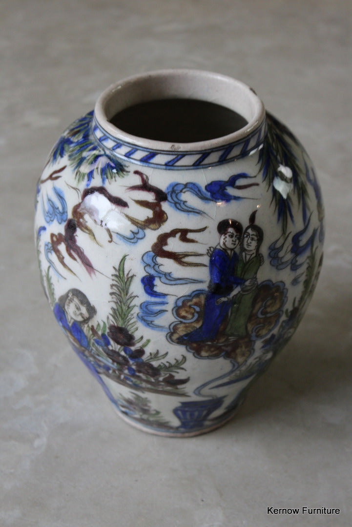 Isnik Style Pottery Vase - Kernow Furniture