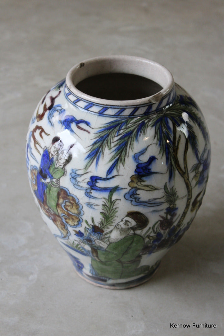 Isnik Style Pottery Vase - Kernow Furniture