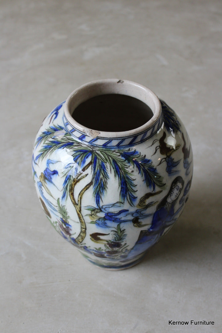 Isnik Style Pottery Vase - Kernow Furniture