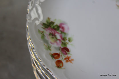 8 Vintage Floral China Plates - Kernow Furniture