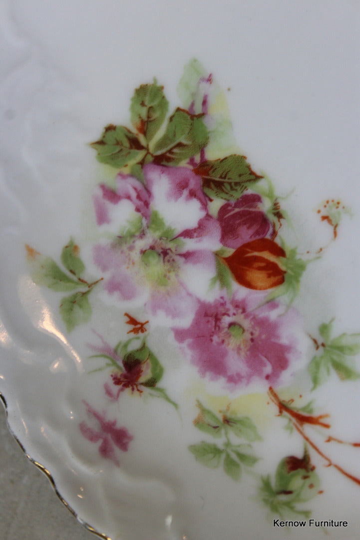 8 Vintage Floral China Plates - Kernow Furniture