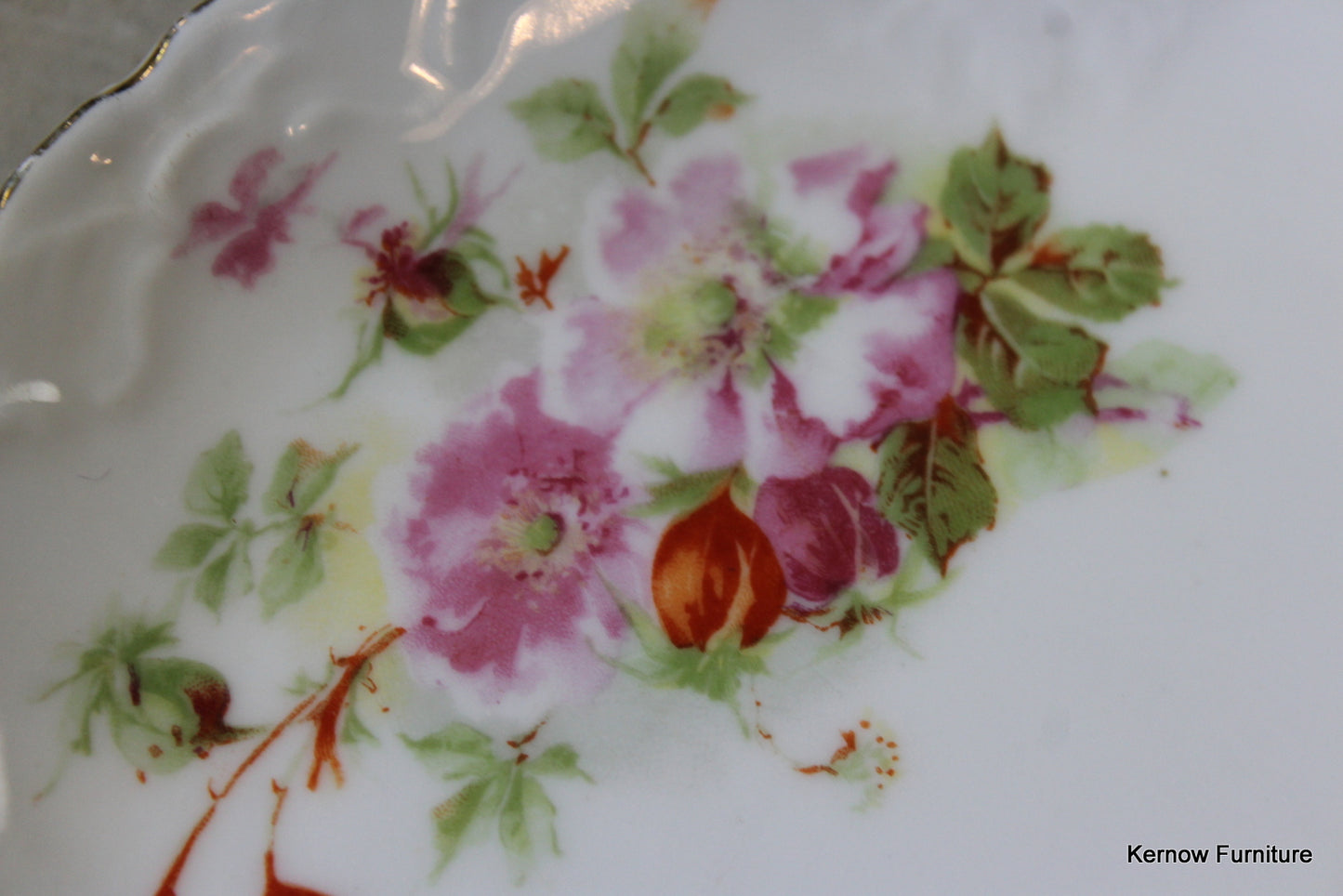 8 Vintage Floral China Plates - Kernow Furniture