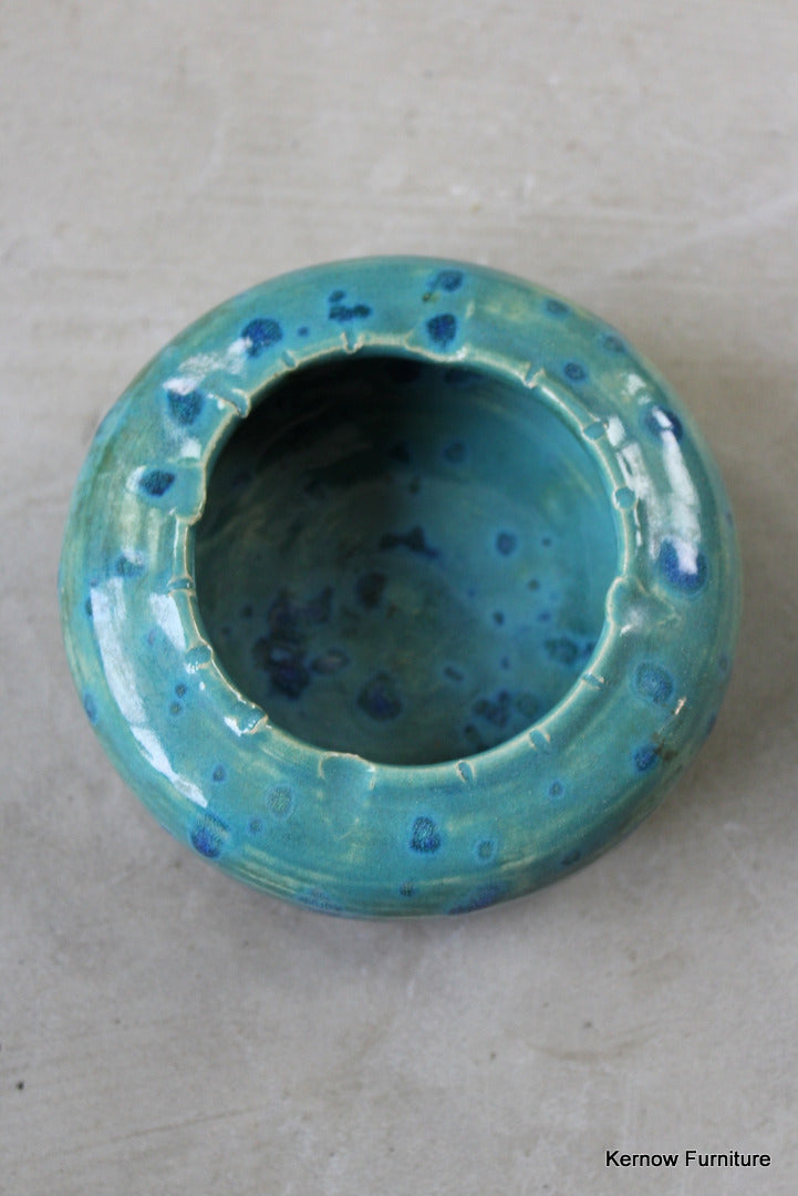 Green Glazed Small Pot - Kernow Furniture