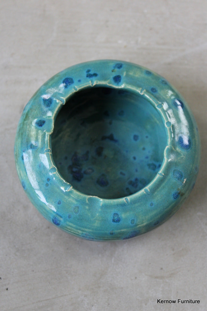 Green Glazed Small Pot - Kernow Furniture