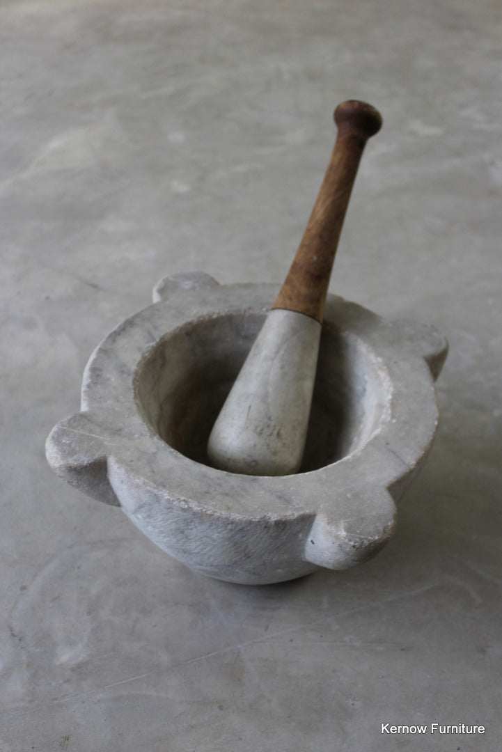 Marble Pestle & Mortar - Kernow Furniture