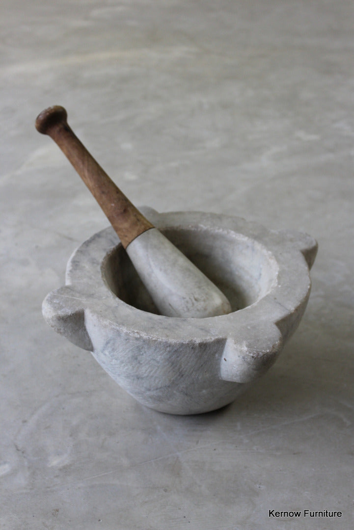 Marble Pestle & Mortar - Kernow Furniture