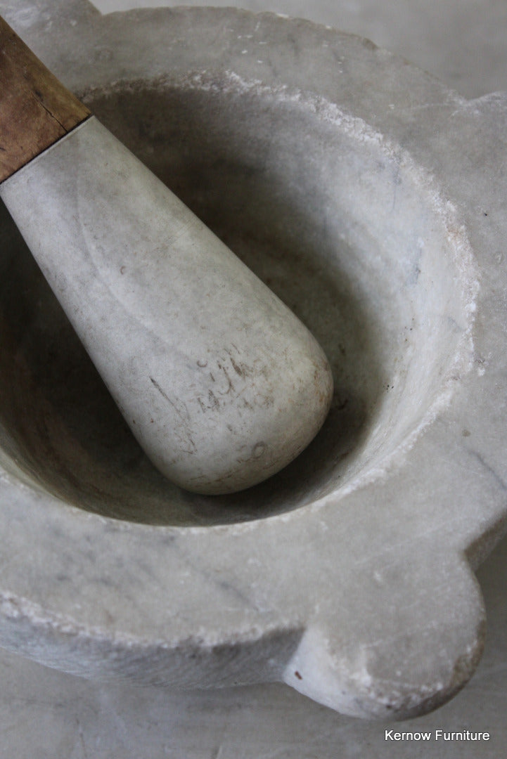 Marble Pestle & Mortar - Kernow Furniture