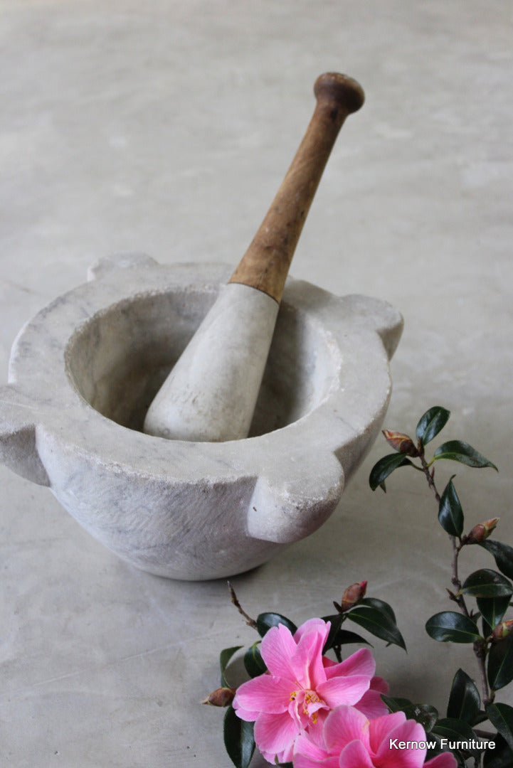 Marble Pestle & Mortar - Kernow Furniture