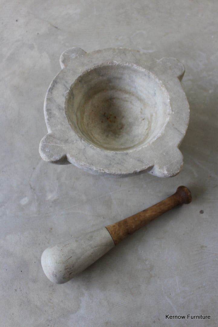 Marble Pestle & Mortar - Kernow Furniture