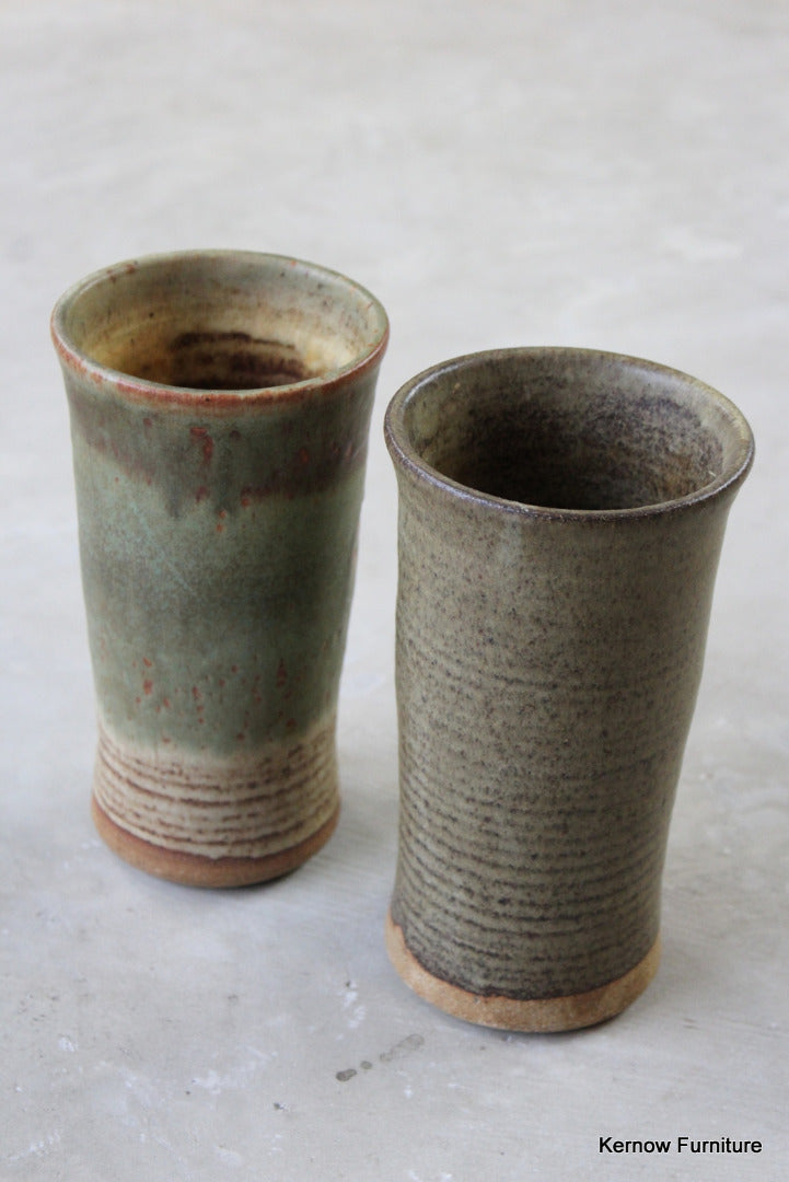 Pair Stoneware Vase - Kernow Furniture