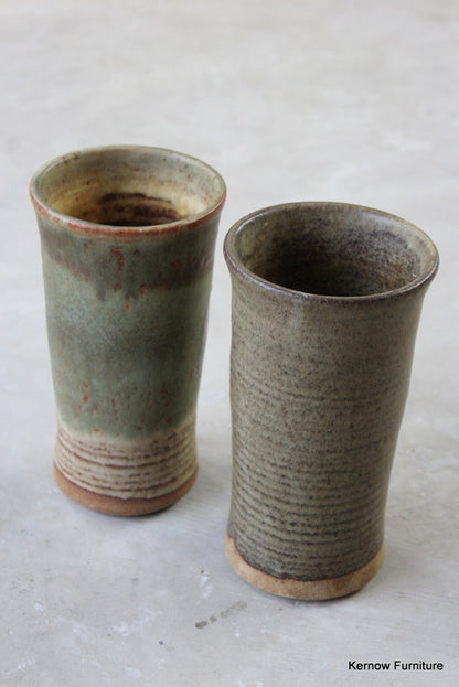 Pair Stoneware Vase - Kernow Furniture