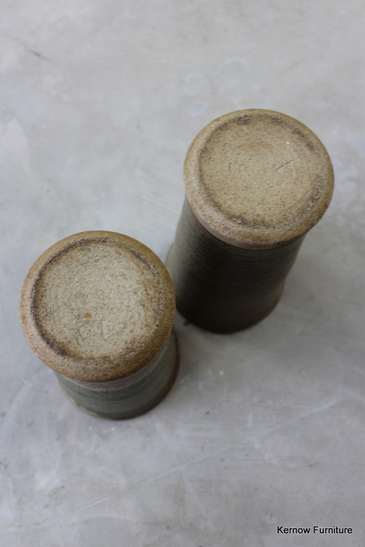 Pair Stoneware Vase - Kernow Furniture