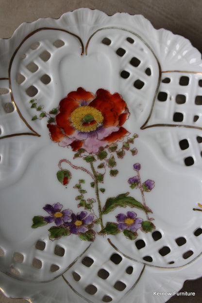 Pair Pierced China Plates - Kernow Furniture