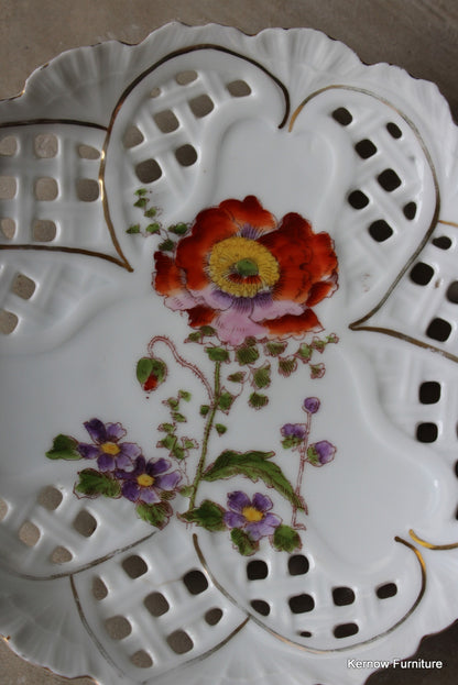 Pair Pierced China Plates - Kernow Furniture