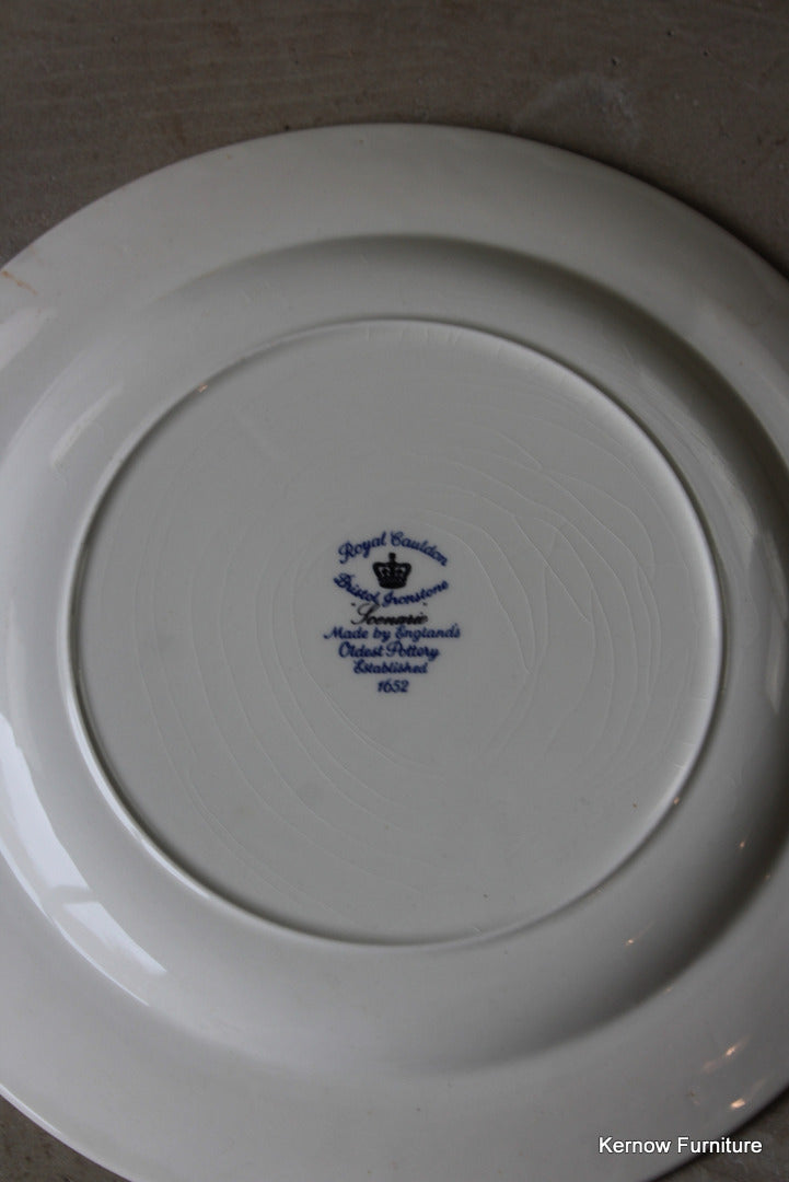 Pair Royal Cauldon Vintage Plates - Kernow Furniture