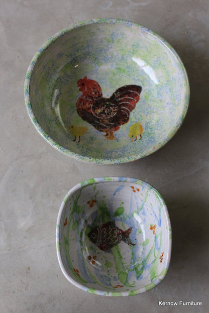 Spongeware Bowls - Kernow Furniture