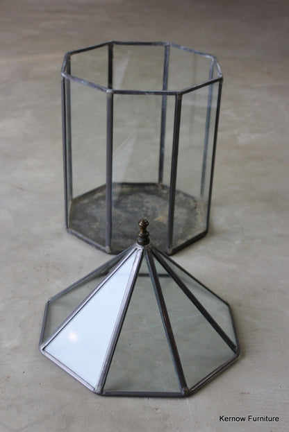 Vintage Lead Glazed Terrarium - Kernow Furniture