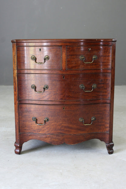 Georgian Style Serpentine Chest of Drawers - Kernow Furniture