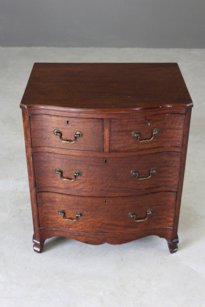 Georgian Style Serpentine Chest of Drawers - Kernow Furniture