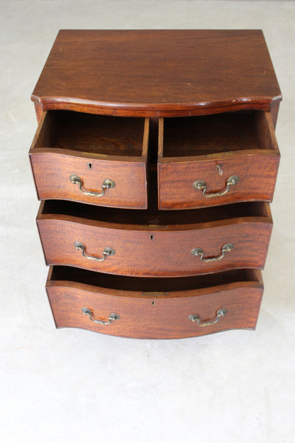 Georgian Style Serpentine Chest of Drawers - Kernow Furniture