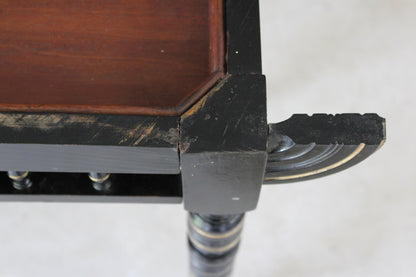 Victorian Ebonised Card Table - Kernow Furniture