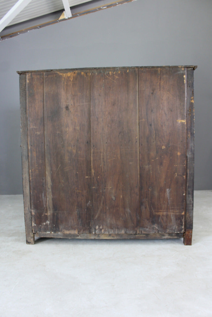 Antique Carved Oak Court Cupboard - Kernow Furniture