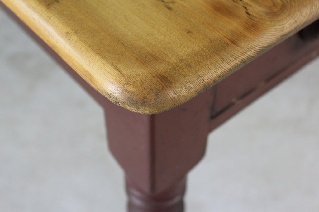 Victorian Pine Kitchen Table - Kernow Furniture