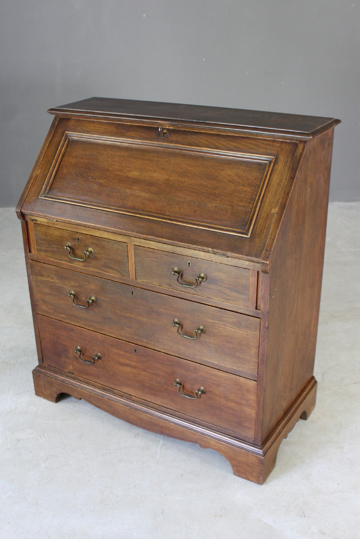 Maple & Co Oak Bureau - Kernow Furniture