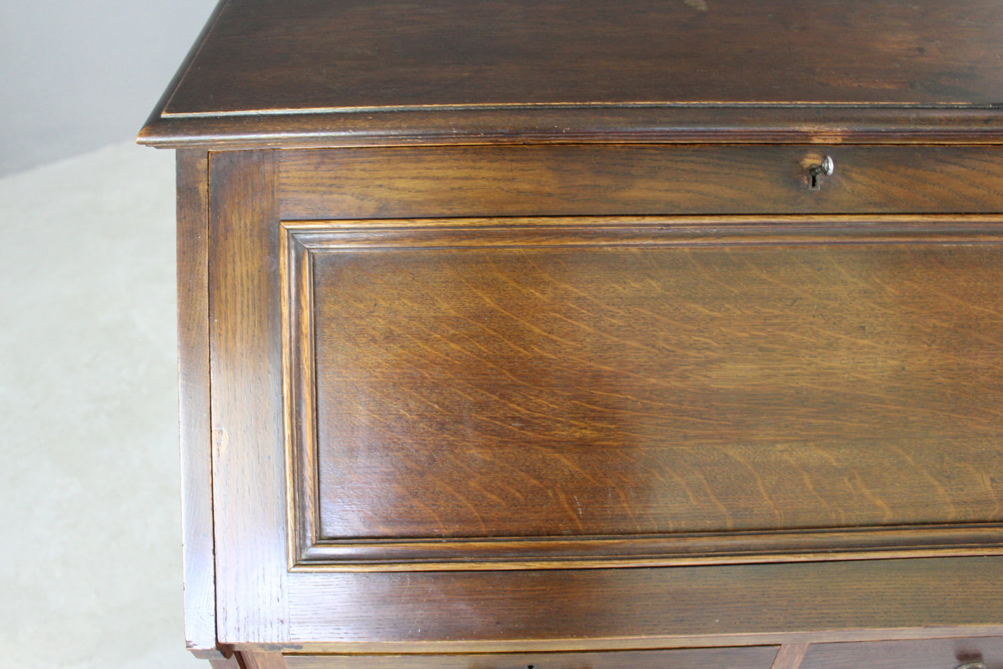 Maple & Co Oak Bureau - Kernow Furniture