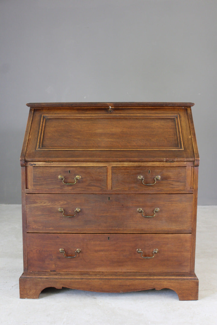 Maple & Co Oak Bureau - Kernow Furniture