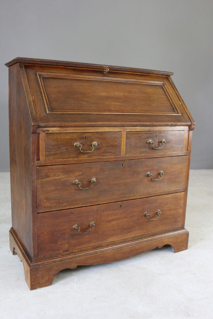 Maple & Co Oak Bureau - Kernow Furniture