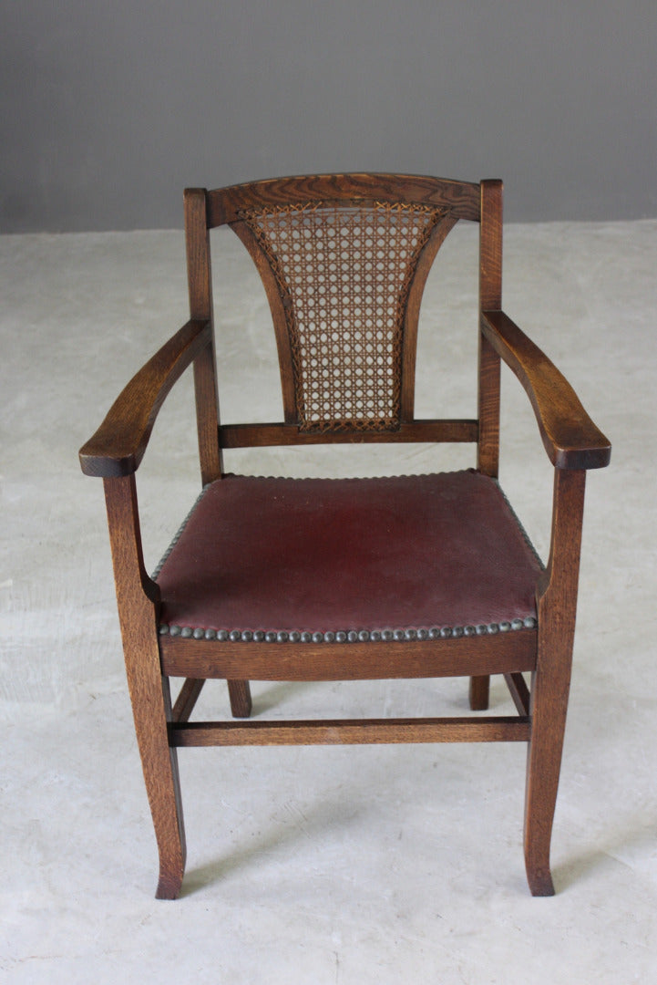 Oak & Cane Office Chair - Kernow Furniture