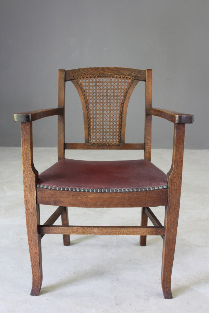 Oak & Cane Office Chair - Kernow Furniture