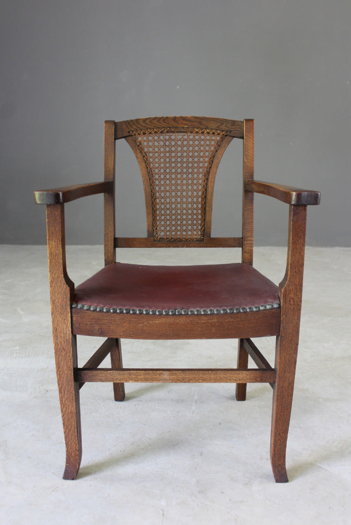 Oak & Cane Office Chair - Kernow Furniture