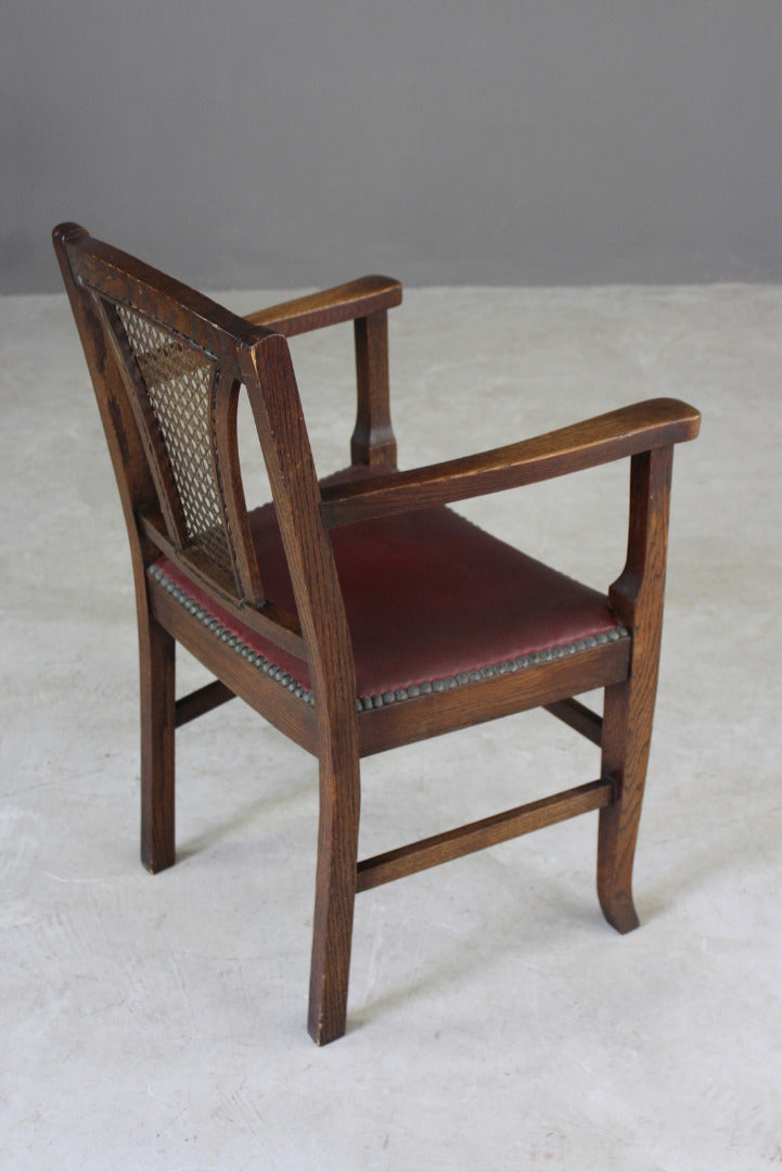 Oak & Cane Office Chair - Kernow Furniture