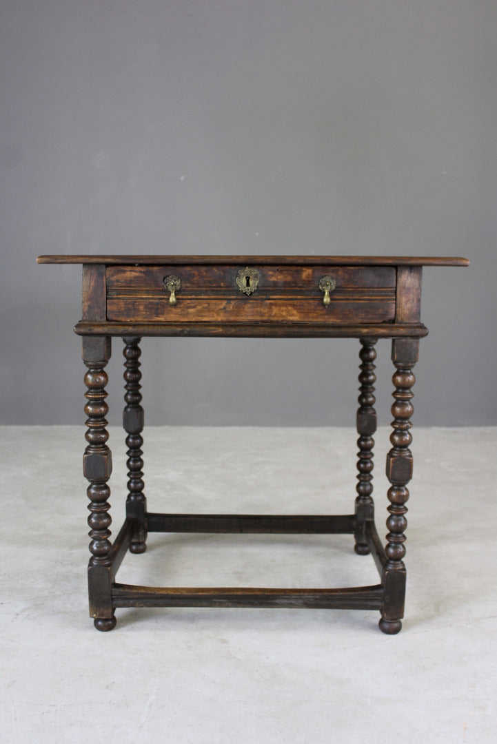 Rustic Oak Side Table - Kernow Furniture