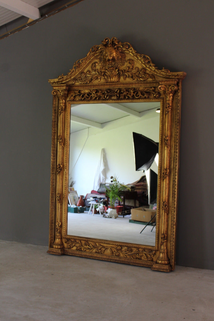 Huge Ornate Gilt Painted Mirror - Kernow Furniture