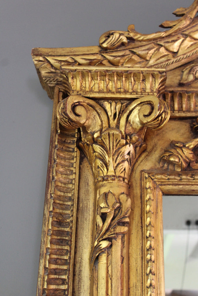Huge Ornate Gilt Painted Mirror - Kernow Furniture