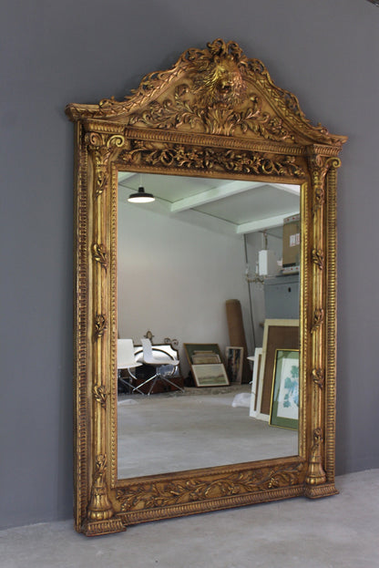 Huge Ornate Gilt Painted Mirror - Kernow Furniture