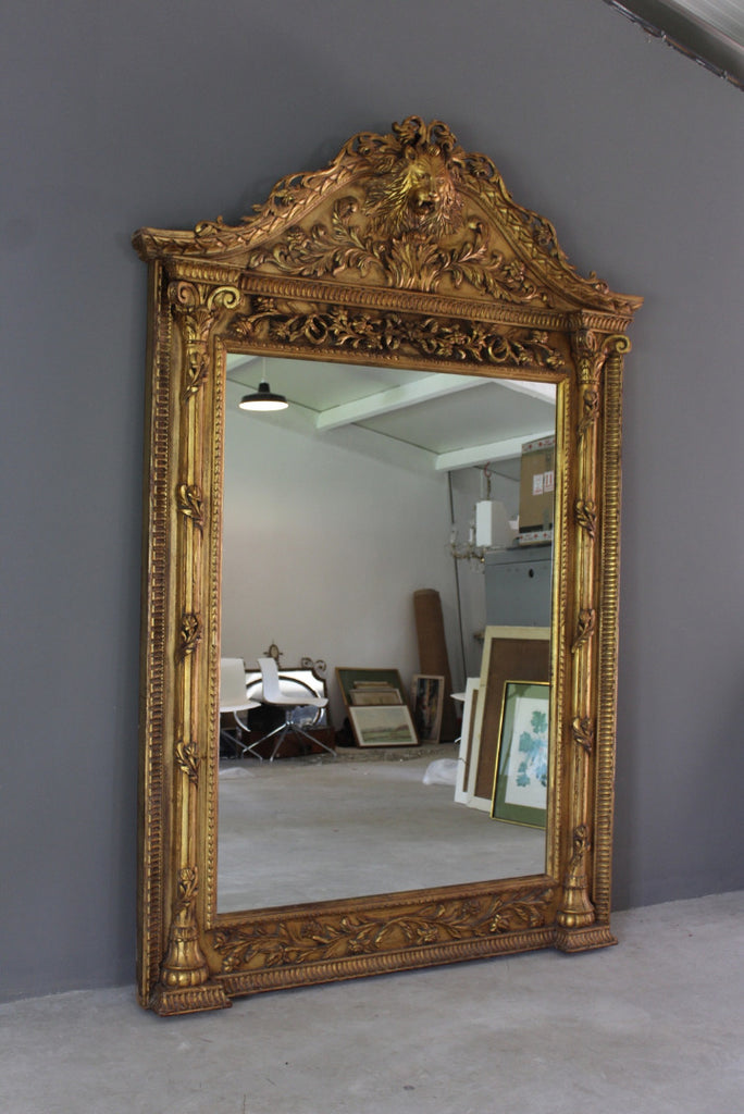 Huge Ornate Gilt Painted Mirror - Kernow Furniture