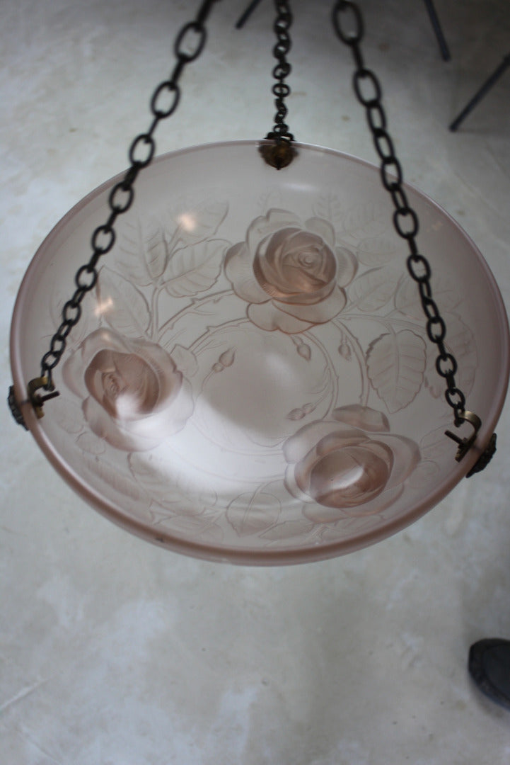 French Pink Glass Flycatcher - Kernow Furniture