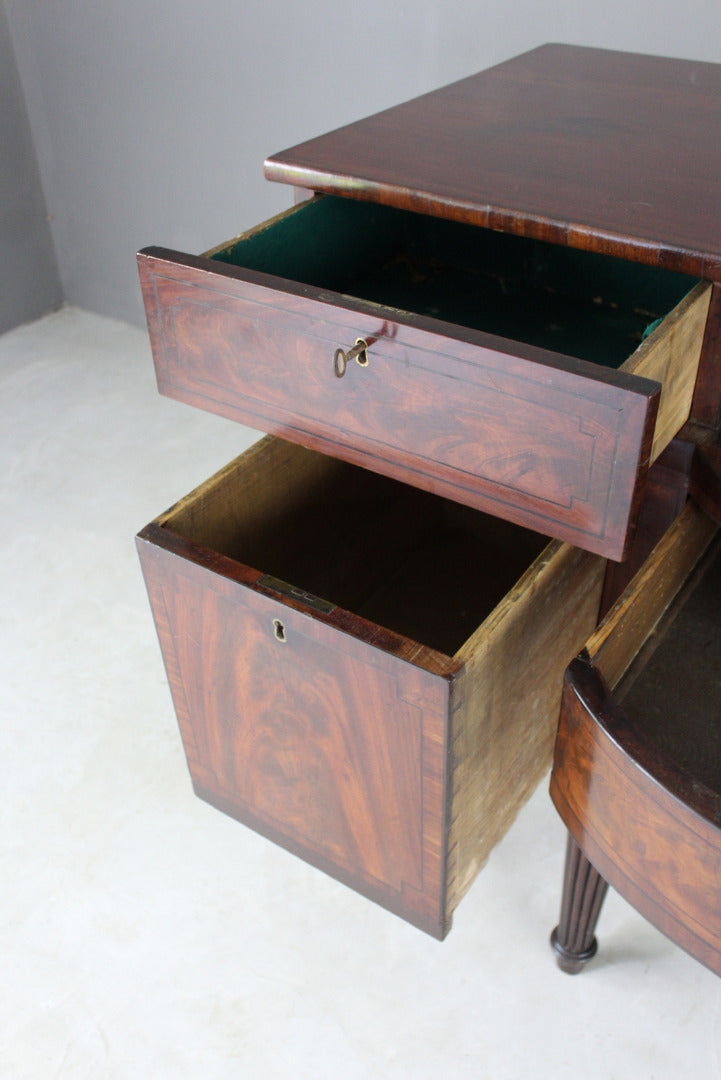 Large Regency Mahogany Serving Sideboard - Kernow Furniture