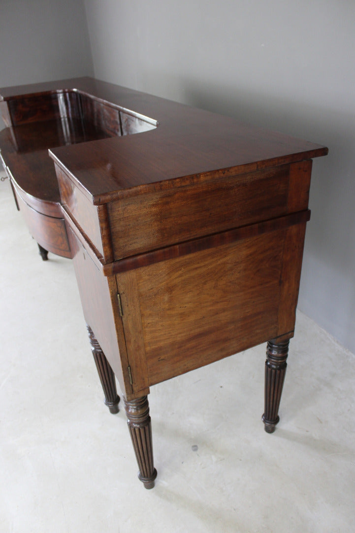 Large Regency Mahogany Serving Sideboard - Kernow Furniture