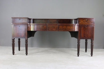 Large Regency Mahogany Serving Sideboard - Kernow Furniture