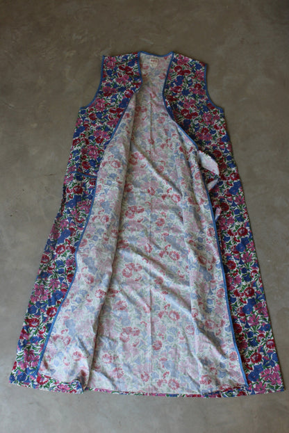 Vintage Floral Cotton Apron - Kernow Furniture